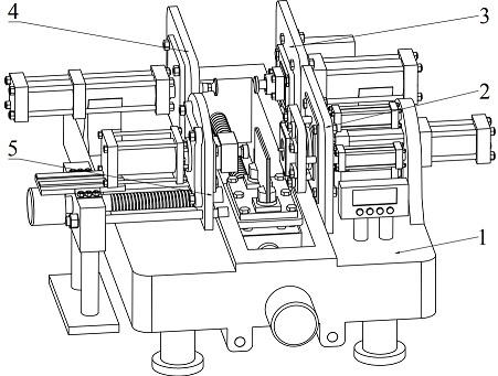一种基于局部电阻加热方式的卧式无铆连接及整形装置