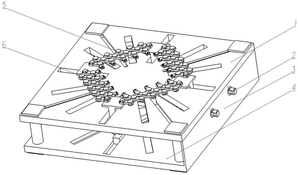 一种薄膜双向变倍率静态拉伸装置