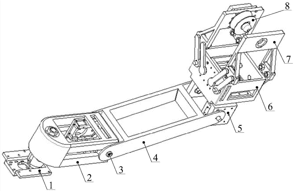 基于舵机驱动的高压输电巡线及作业机器人手臂