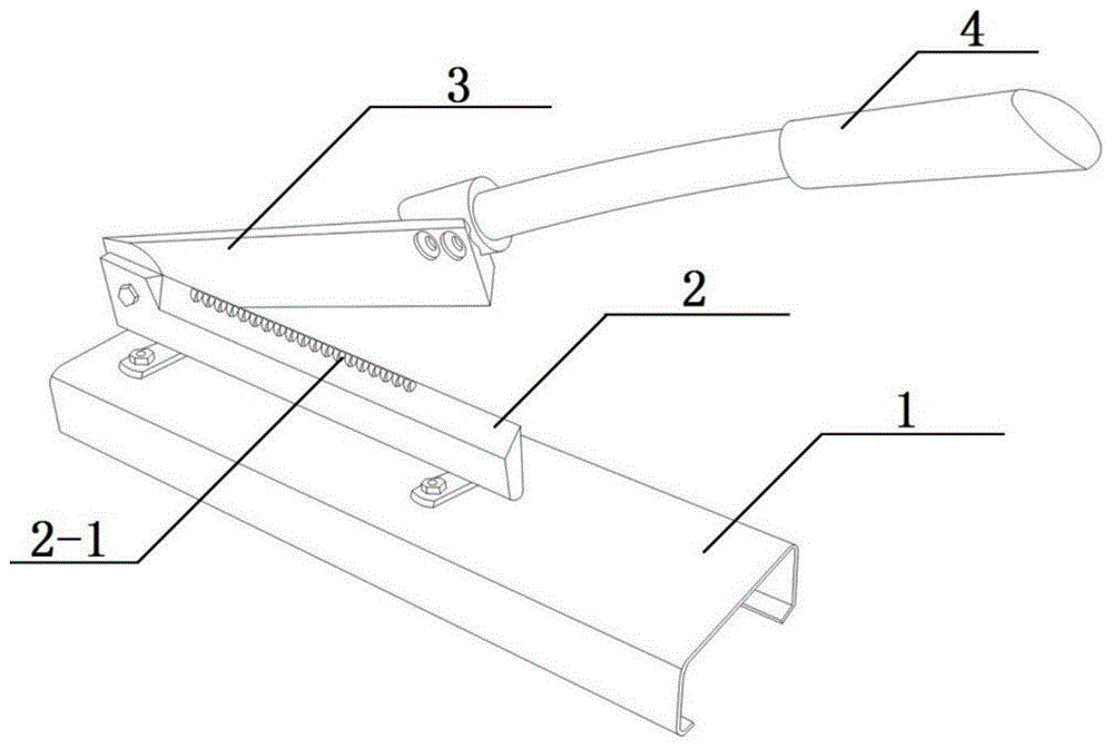 一种手动苗木切割铡刀