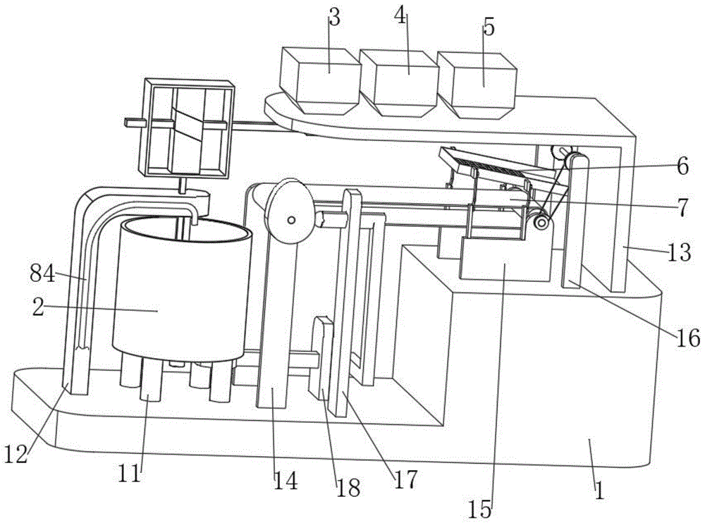 一种混凝土预制件原料混合设备及其混合加工工艺方法