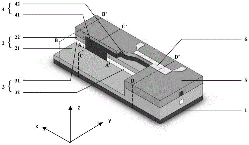一种有机无机混合集成的可变光衰减器及其制备方法