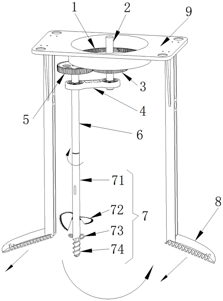 一种适用于旱田农作物的除草装置