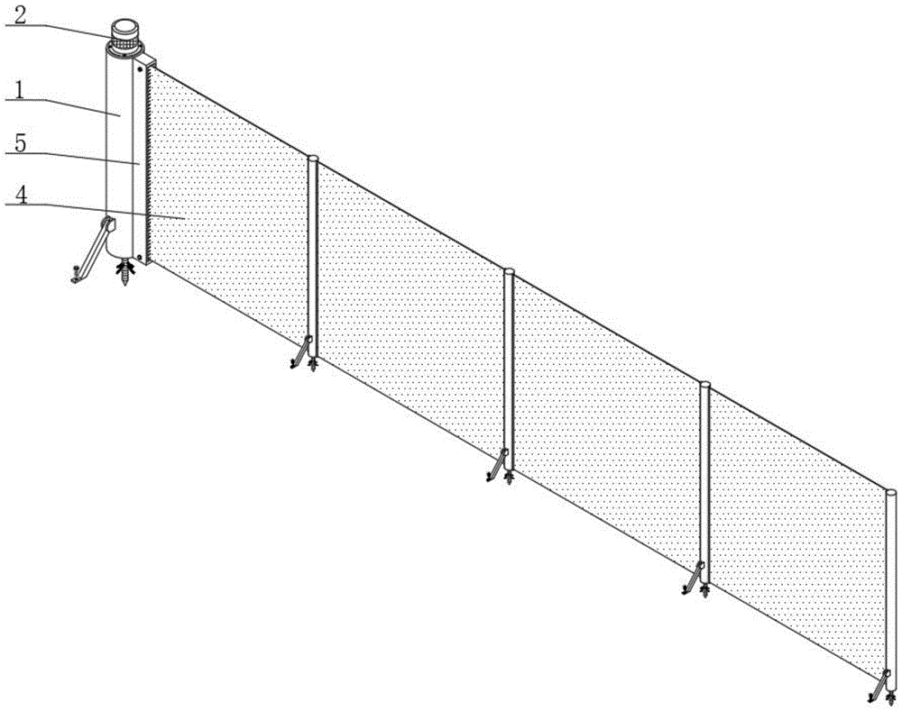 一种基于林蛙生态养殖用一体围栏