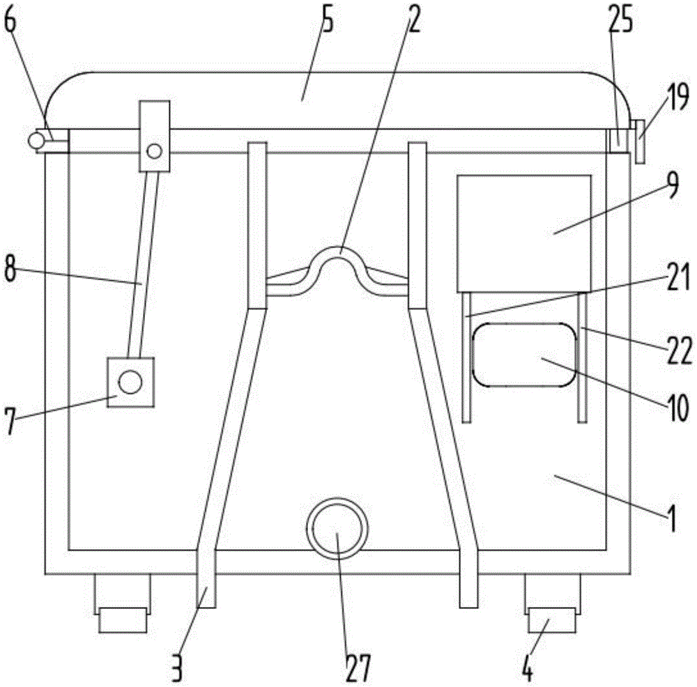 一种可移动式垃圾收集无害化智能堆肥装置