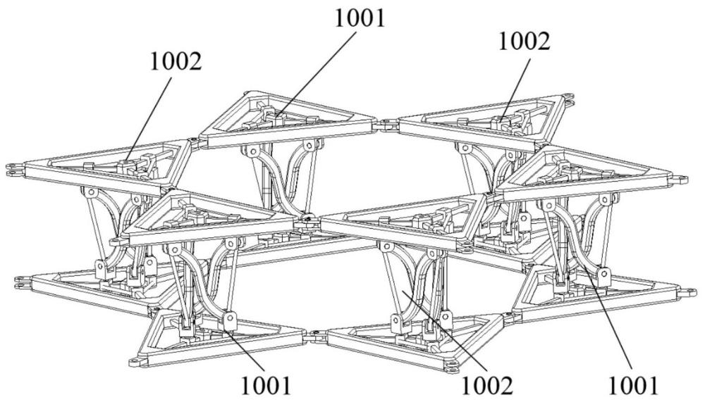 一种具有压缩扭转特性的三角形旋转刚体结构