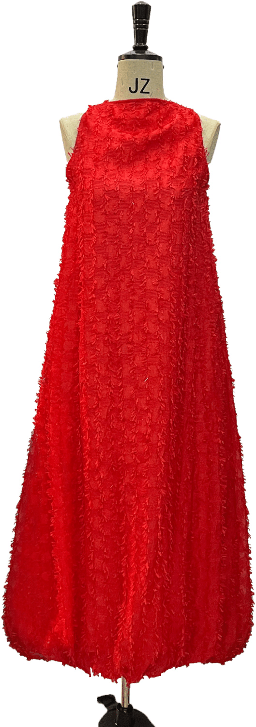 无袖长裙（船领花苞裙）