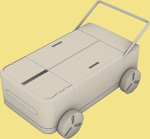 可移动式烧烤推车