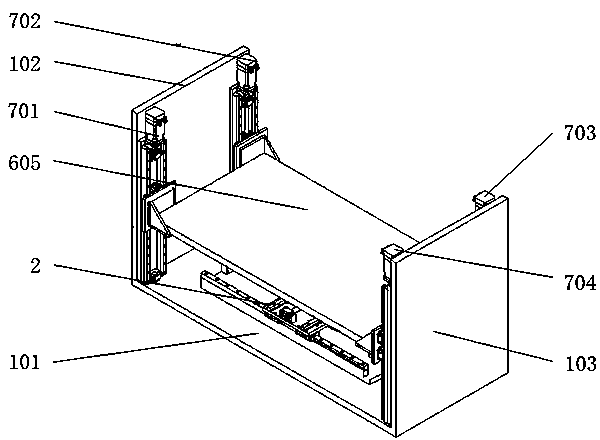 一种二维振动辅助的辊对平面热压印装置