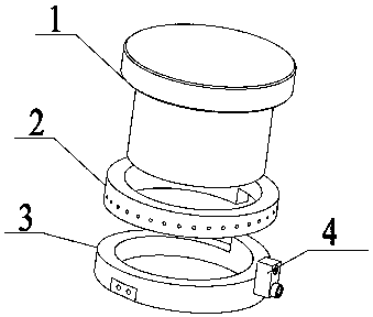 一种可实现钽芯分级压制的调节机构