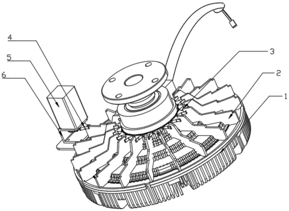 一种具有横向摆动散热功能的硅油离合器