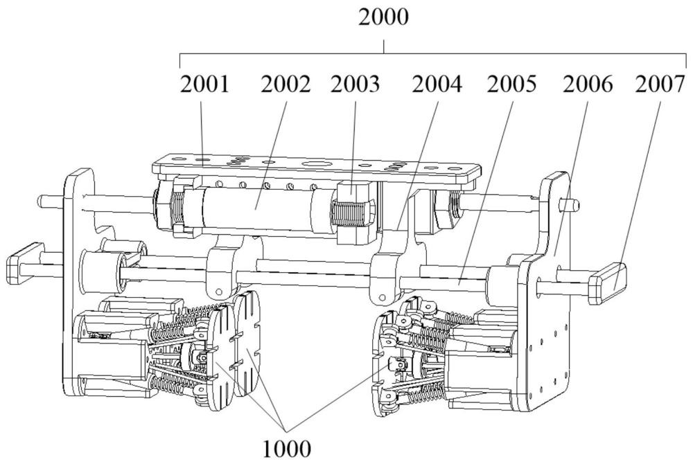 一种具有张拉特性的气动双模块夹持装置