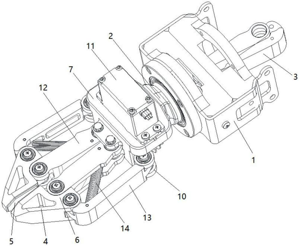 一种全周向高精度夹持机械手