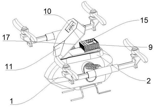 一种无人机陀螺仪连接结构