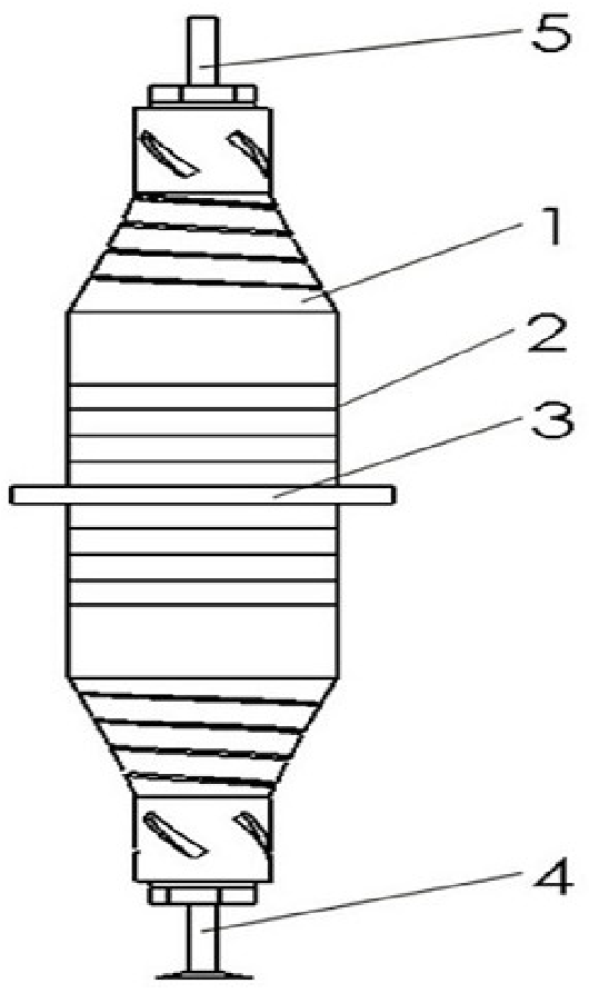 一种大振幅纵扭超声复合振动变幅杆