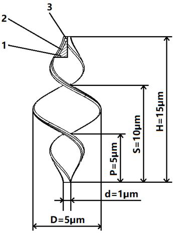 一种磁驱动微纳米机器人的设计及其制备方法和驱动方式