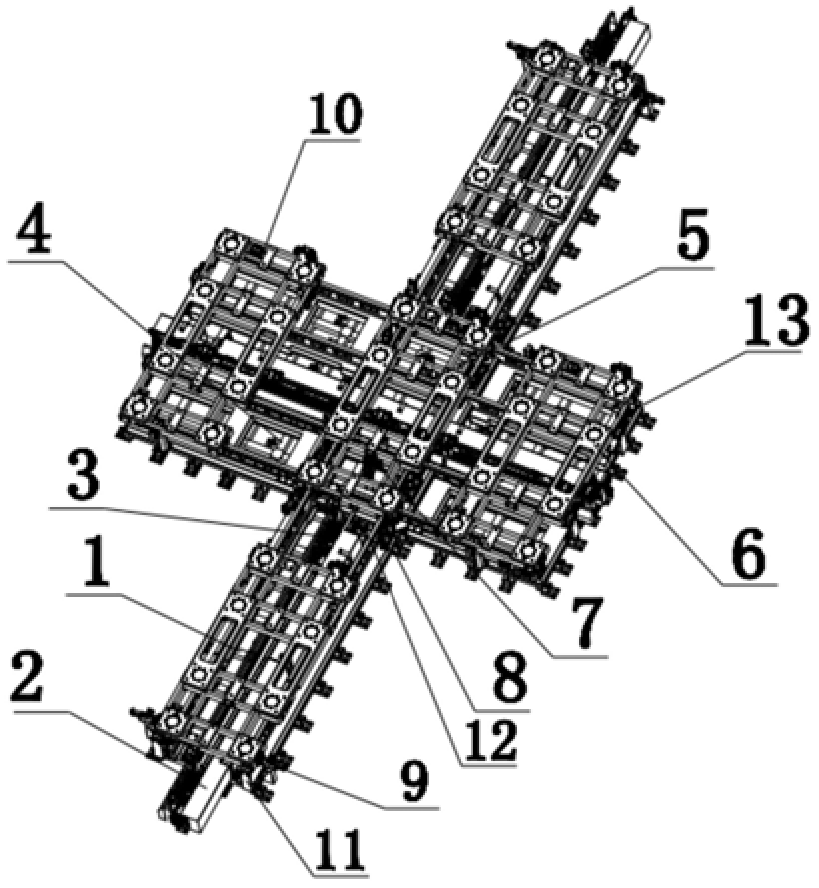 一种新型的多车型汽车侧围板随机切换上件设备
