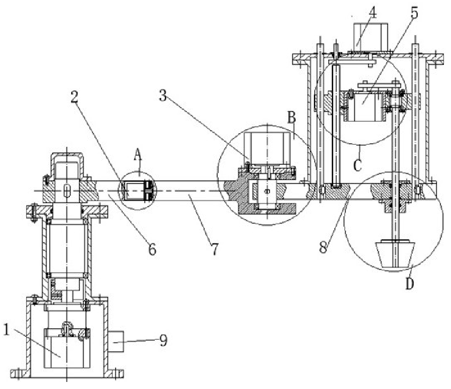 一种小型钻铣机器人结构及控制系统