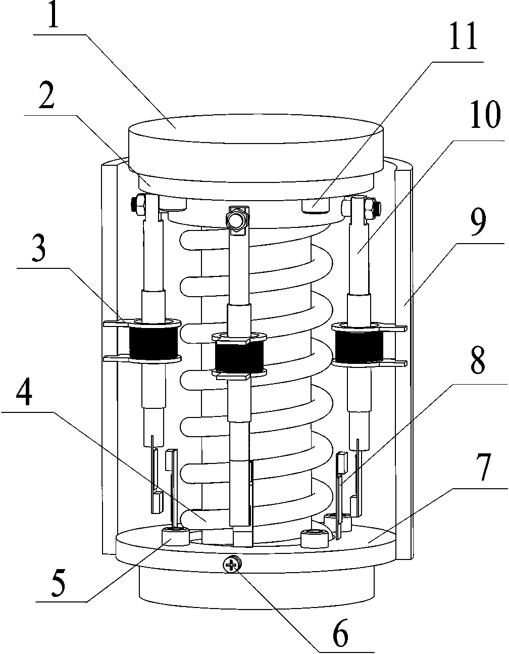 基于汽车悬架振动的压电-电磁复合式宽频能量俘获装置