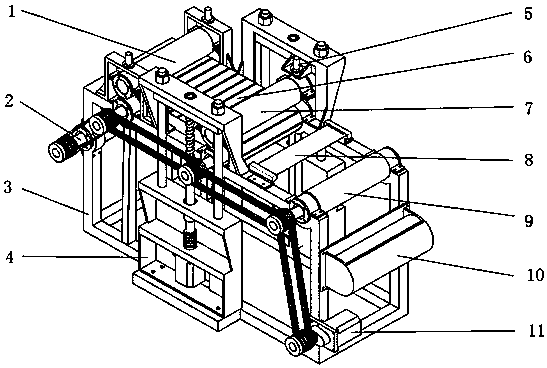 一种超声辅助辊对辊热纳米压印装置