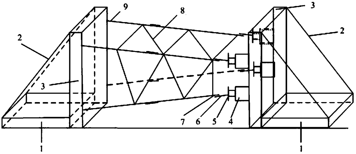 输电铁塔主材角钢轴力与弯矩协调加载装置