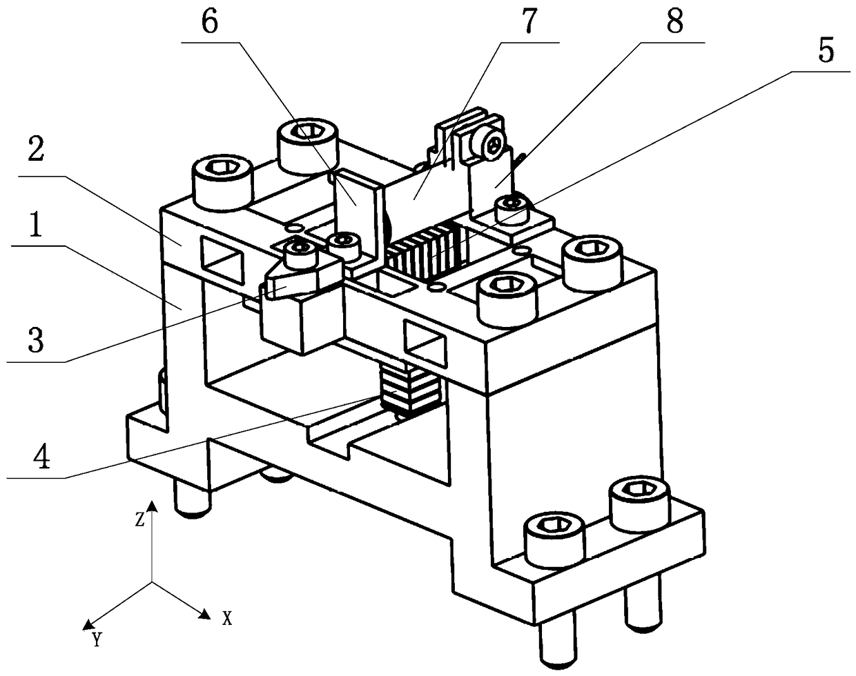 一种铰链串联式椭圆振动切削柔性装置